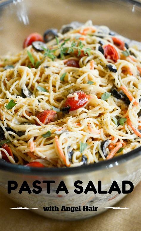 Angel Hair Pasta Salad Recipe Easy Pasta Salad The