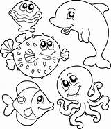 Marinos Peces Mewarnai Binatang Imprimir Coloriage Pez Acuaticos Marino Imprimer Oceano Dibujosfaciles 10dibujos Salvajes Invertebrados Imágenes Coloreado Animalitos Artículo sketch template