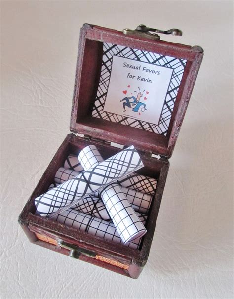 Sexual Favors Scroll Box 12 Sexy Favors For Him In A Wood Etsy