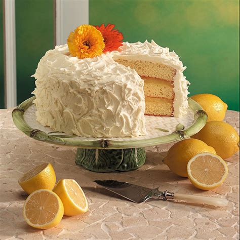 triple layer lemon cake recipe taste of home