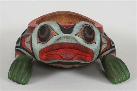beau dick frog bowl used at beau dick s potlatch 2012 30 l 19 w good condition