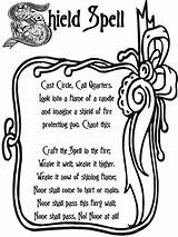 Spell Book Spells Witch Protection Potions Real Wiccan Pages Chants Shadows sketch template