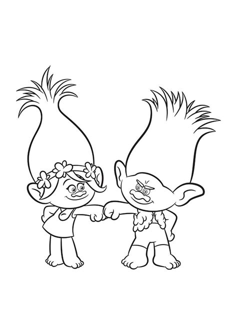 printable coloring pages   trolls thetunit