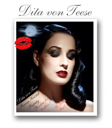 dita von teese raven haired beauty by caroline buster