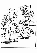 Basketbal Fun Kids Coloring Pages sketch template