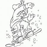 Colorat Snowboard Planse Iarna Sporturi Neige Surfeur Invierno Pintar Activitati Sport Saute Freestyle Attrayant Colorier Saut sketch template