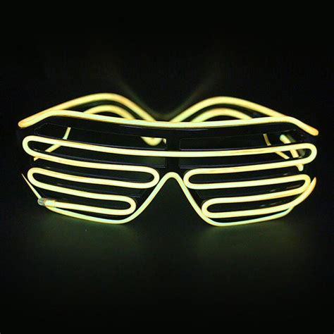 buy led el wire glasses light up louvered shutter