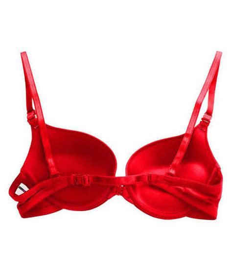 buy alexa india cotton push up bra red online at best prices in india