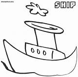 Ship Coloring Pages Steamship sketch template