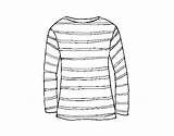 Shirt Long Sleeve Coloring Coloringcrew sketch template
