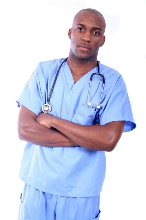 african amrican male nurse stock image image  macho