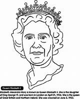 Queen Elizabeth Ii Coloring Pages La Crayola Gif Au sketch template