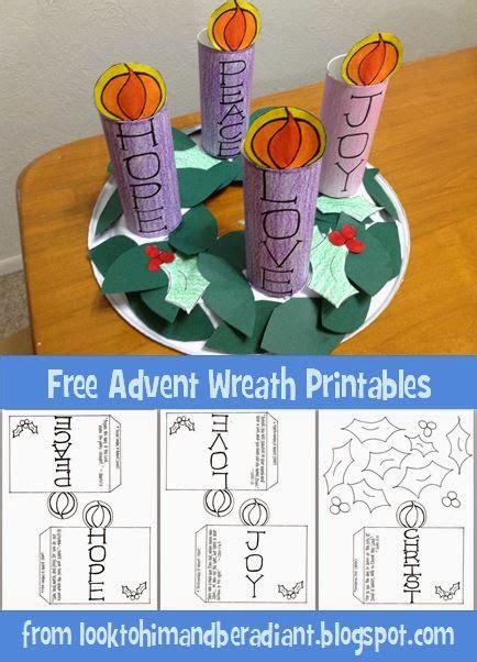 radiant kids advent wreath  printables