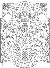 Coloring Pages Dead Dover Creative Publications Haven Book Books Adult Adults Ashley Skull Muerte Colouring Welcome Doverpublications Santa Para Colorir sketch template