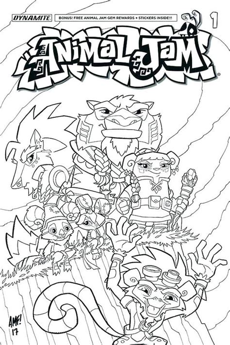 animal jam coloring pages  kids fkd