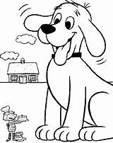 Coloring Pages Dog Clifford Red Printable Fluffy Firehouse Getcolorings Big sketch template