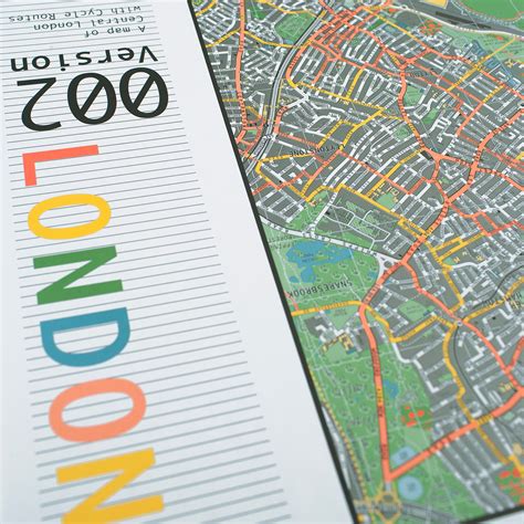 london street map version  paper  future mapping company touch  modern