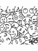 Emoji Kleurplaat Emojis Kleurplaten Emotki Kolorowanki Emijis Smileys Smiley Squishies Emoticons Genial Stemmen sketch template