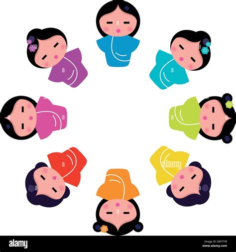Japanese Girls Stock Vector Images Alamy