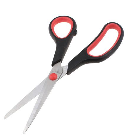 long blade red black handle paper cutting cutter scissors tool