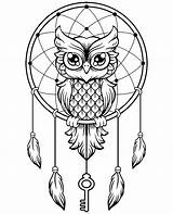 Kolorowanka Kolorowanki Mandale Sowa Relaksacyjna Sowy Owl Druku Darmowe sketch template