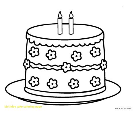 cake coloring pages  getdrawings