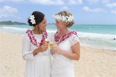 Same Sex Marriage Gay Lesbian Hawaii Wedding Sweet