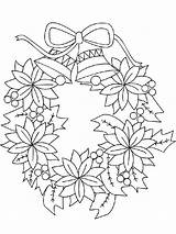 Wreath Coloring Christmas Pages Drawing Holly Printable Reef Poinsettia Holidays Around Holiday Color Sheets Kids Print Book Board Recommended Choose sketch template