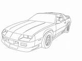 Drawing Pages Car Camaro Cars Body Smokey Bandit Outline Gen Coloring Paint 3rd Third Sketch Generation Cool Thirdgen Template Reply sketch template