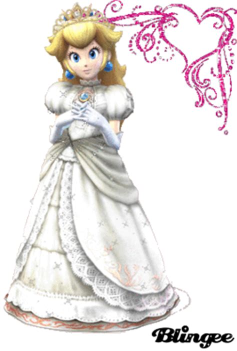 princess peach wedding gown picture  blingeecom