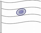 Flag Indian India Color Blank National Kids Coloring Colors Colouring Outline Colour Pages Tiranga Flags Google Gif Size Tricolour Pic sketch template