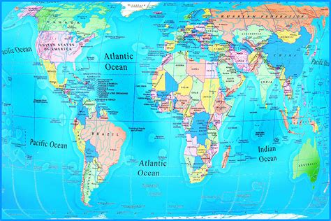 mapa del mundo mapa mundial world map printable world political map
