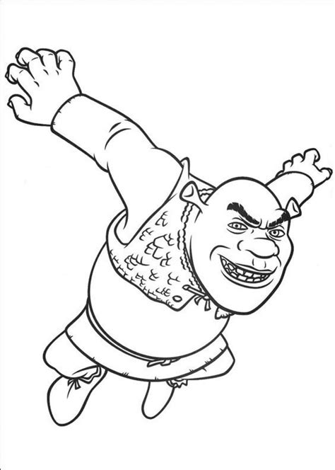 coloring pages shrek coloring page  kids