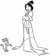 Mulan Princesas Shang Everfreecoloring Colorier Besuchen Getdrawings Coloriages sketch template