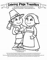 Pilgrim Coloring Pages Thanksgiving Pilgrims Indian Girl Boy Printable Kids Kindergarten Couple Color Praying Getcolorings Gingerbread First November 2007 Dulemba sketch template