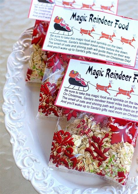 magic reindeer food christmas gifts oatmeal glitter cute magic