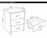 Drawer Drawing Cabinet Storage Bedside Simple Drawings Getdrawings Filing sketch template