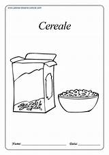 Colorat Cu Planse Alimente Desene Cereale Mancare Paine Imaginea Ciuperci sketch template