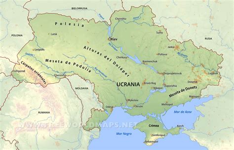 Mapa De Ucrania