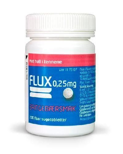 flux 0 25mg sugetabletter bringebær 200stk apotek 1