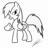 Dash Rainbow Mlp Lineart Pages Coloring Oc Fim Deviantart Colouring Sonic Template Search Downloads sketch template
