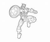 Captain Amerika sketch template