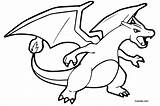 Charizard Pokemon sketch template