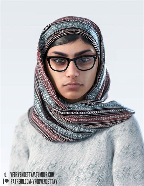 3d Hijab Mia Khalifa By Vforvendettav On Deviantart