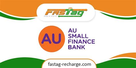 au small finance bank fastag recharge check balance