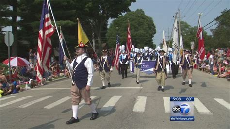 patriotic parades kick    july celebrations abc chicago