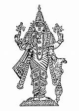 Vishnu Coloring Pages Large Edupics sketch template