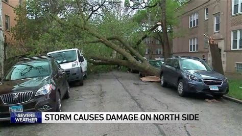 suspected microburst hits north side  storms move  chicago