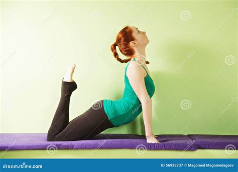 Yoga Woman Arching Her Back Stock Image Image Of Arching Person