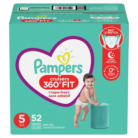 pampers cruisers  fit diapers active comfort size   ct